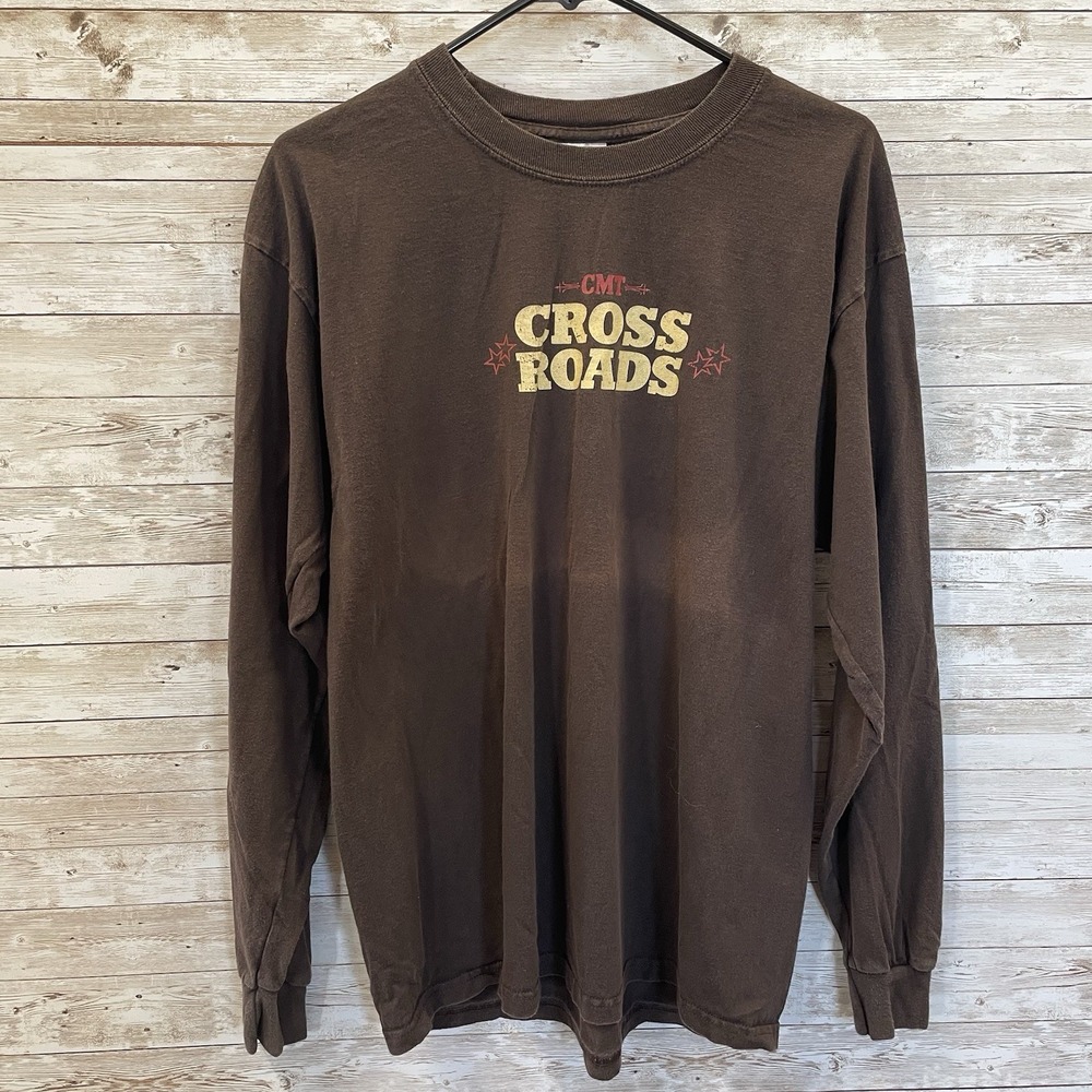 Rare Vinatage CMT Crossroads Mens L T-Shirt 2002-2006 Artist List Country Y2K‎